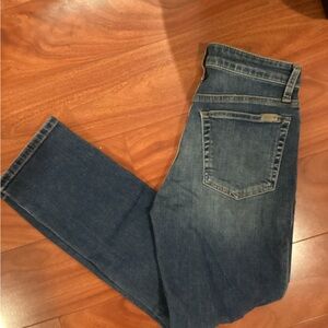 Joe's Jeans High Rise Slim Straight Ankle in Dark Blue